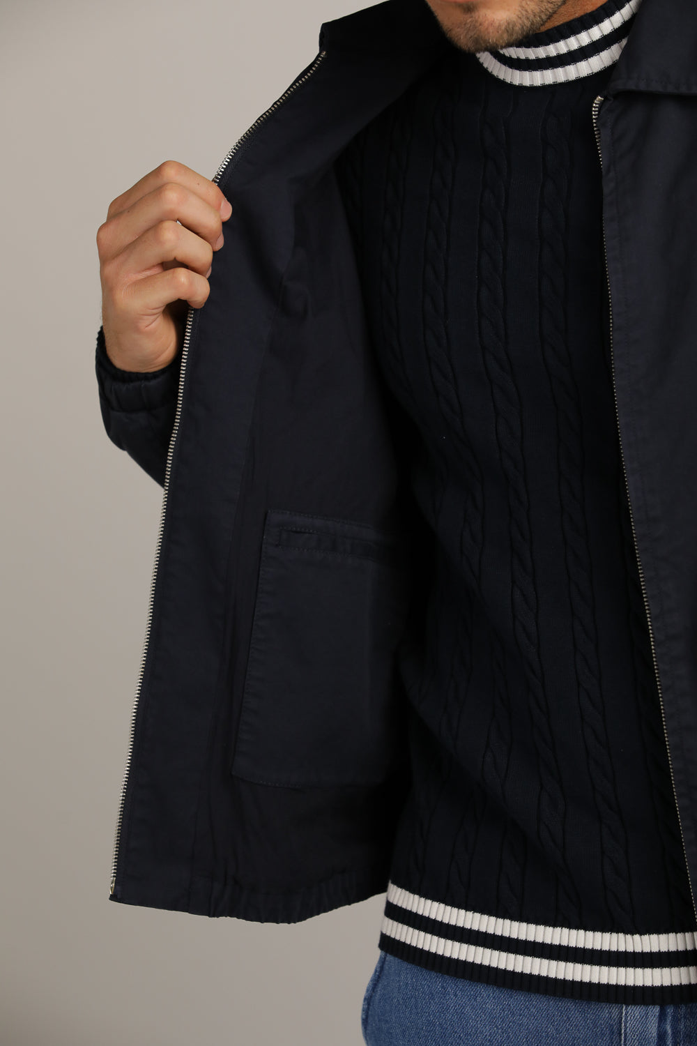 ג'קט אוברסייז במראה שטוף | קנת קול