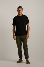 מכנסי קרגו בגזרה צרה עם סיומת גומי | קנת קול