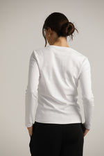 טישירט ארוכה עם צווארון עגול | קנת קול