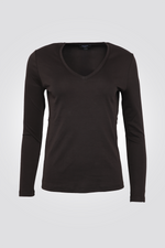 טישירט ארוכה עם צווארון וי | קנת קול