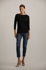 טישירט בייסיק עם שרוולים באורך 3/4 | קנת קול