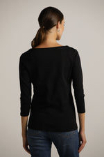 טישירט בייסיק עם שרוולים באורך 3/4 | קנת קול