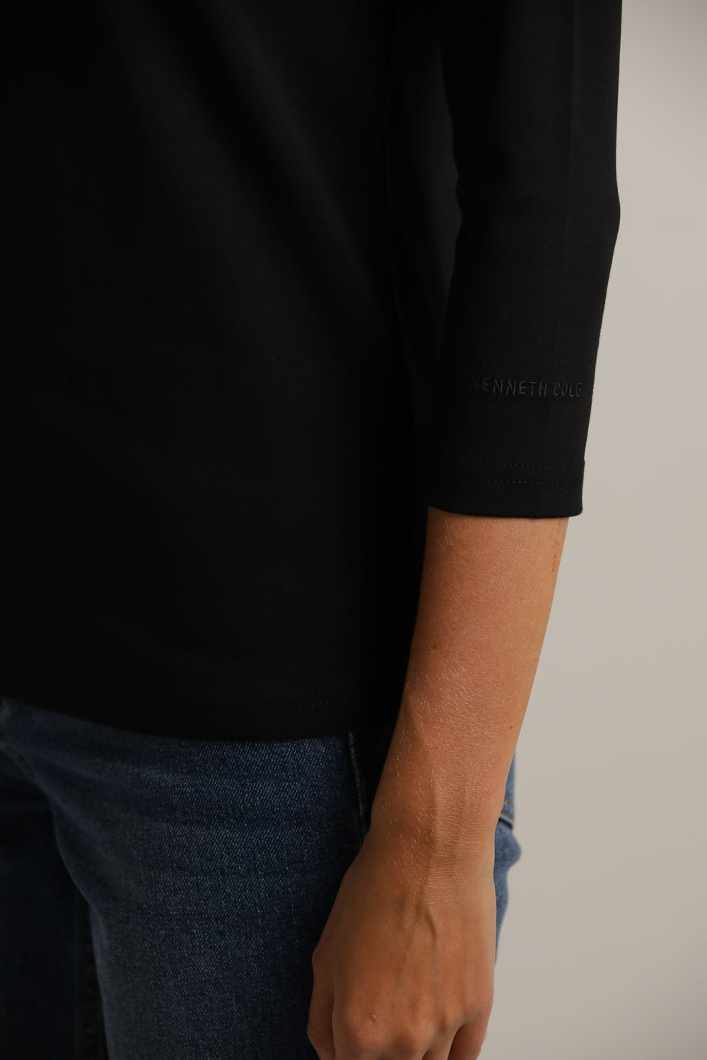 טישירט בייסיק עם שרוולים באורך 3/4 | קנת קול