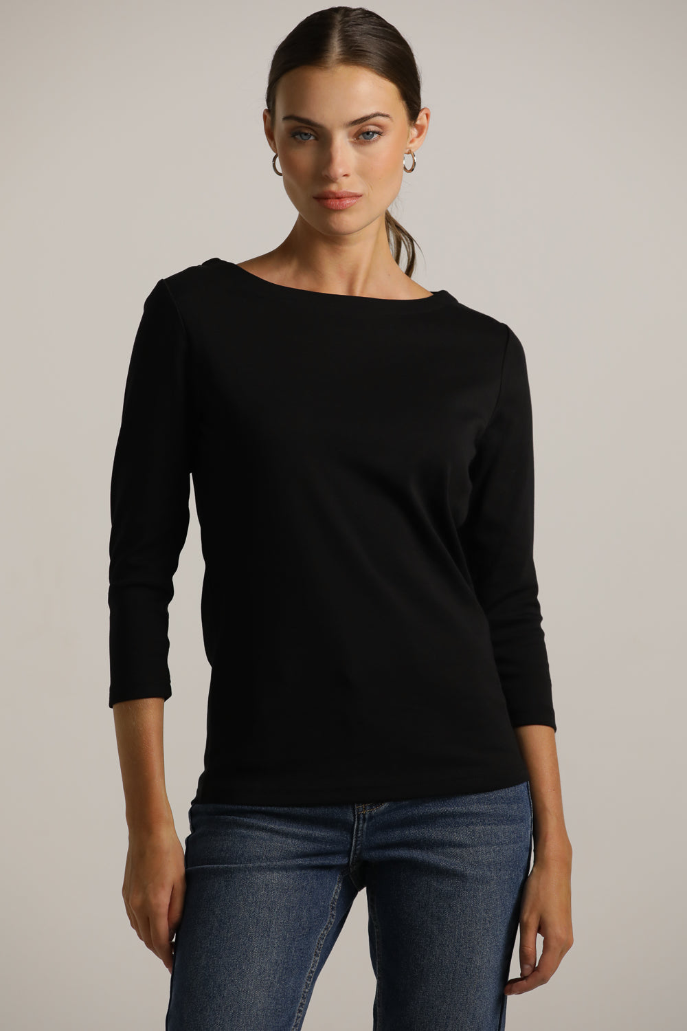 טישירט בייסיק עם שרוולים באורך 3/4 | קנת קול