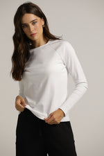 חולצת רגלן ארוכה עם צווארון עגול | קנת קול