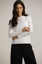 חולצת רגלן ארוכה עם צווארון עגול | קנת קול
