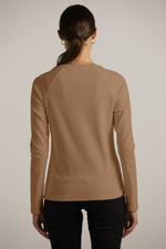 חולצת רגלן ארוכה עם צווארון עגול | קנת קול