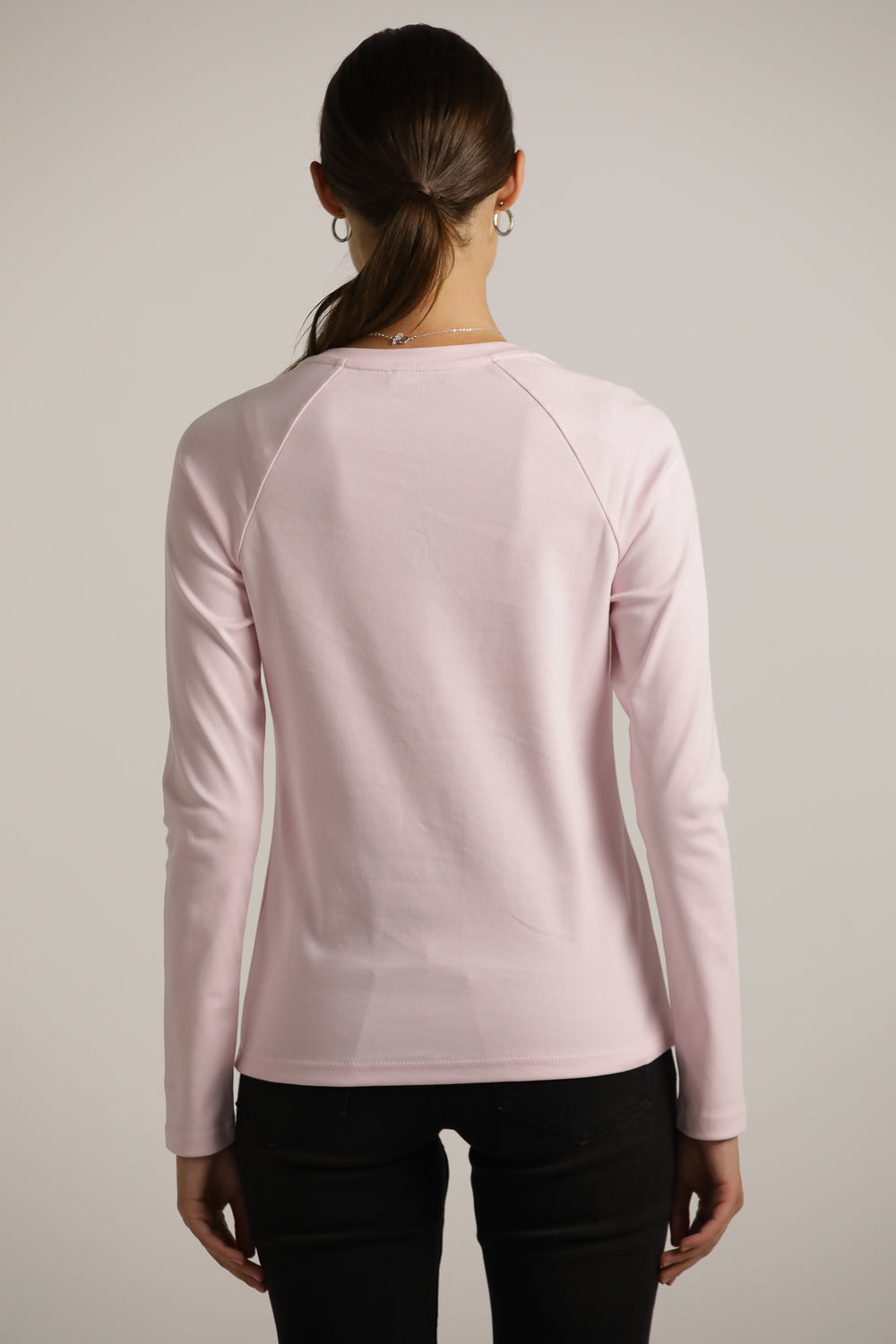 חולצת רגלן ארוכה עם צווארון עגול | קנת קול