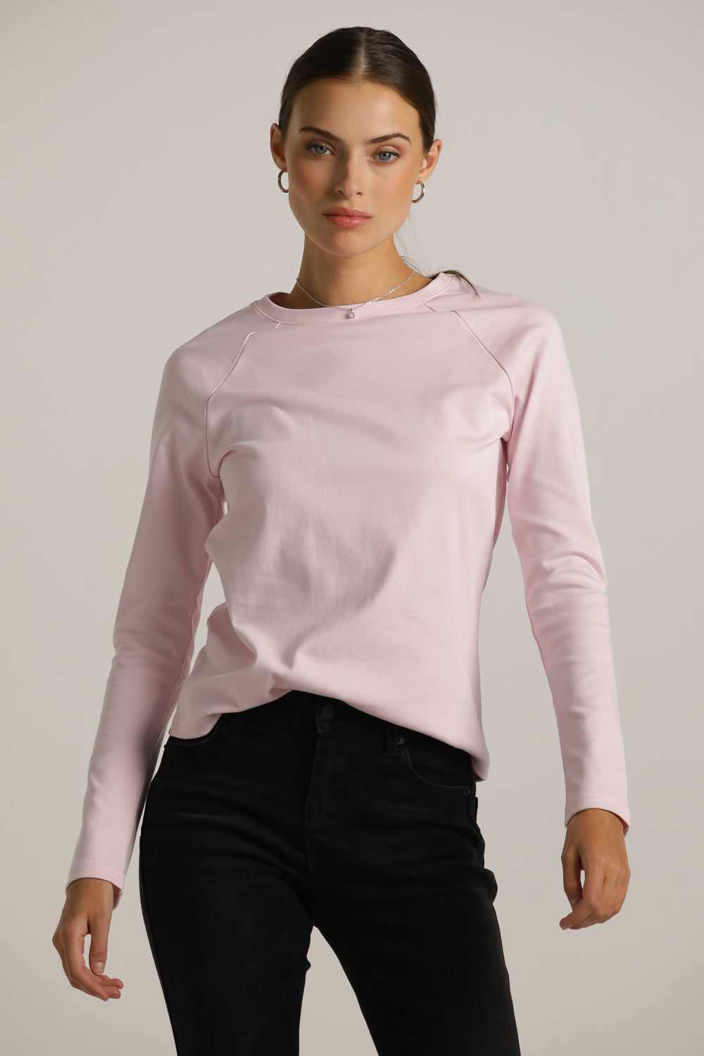 חולצת רגלן ארוכה עם צווארון עגול | קנת קול