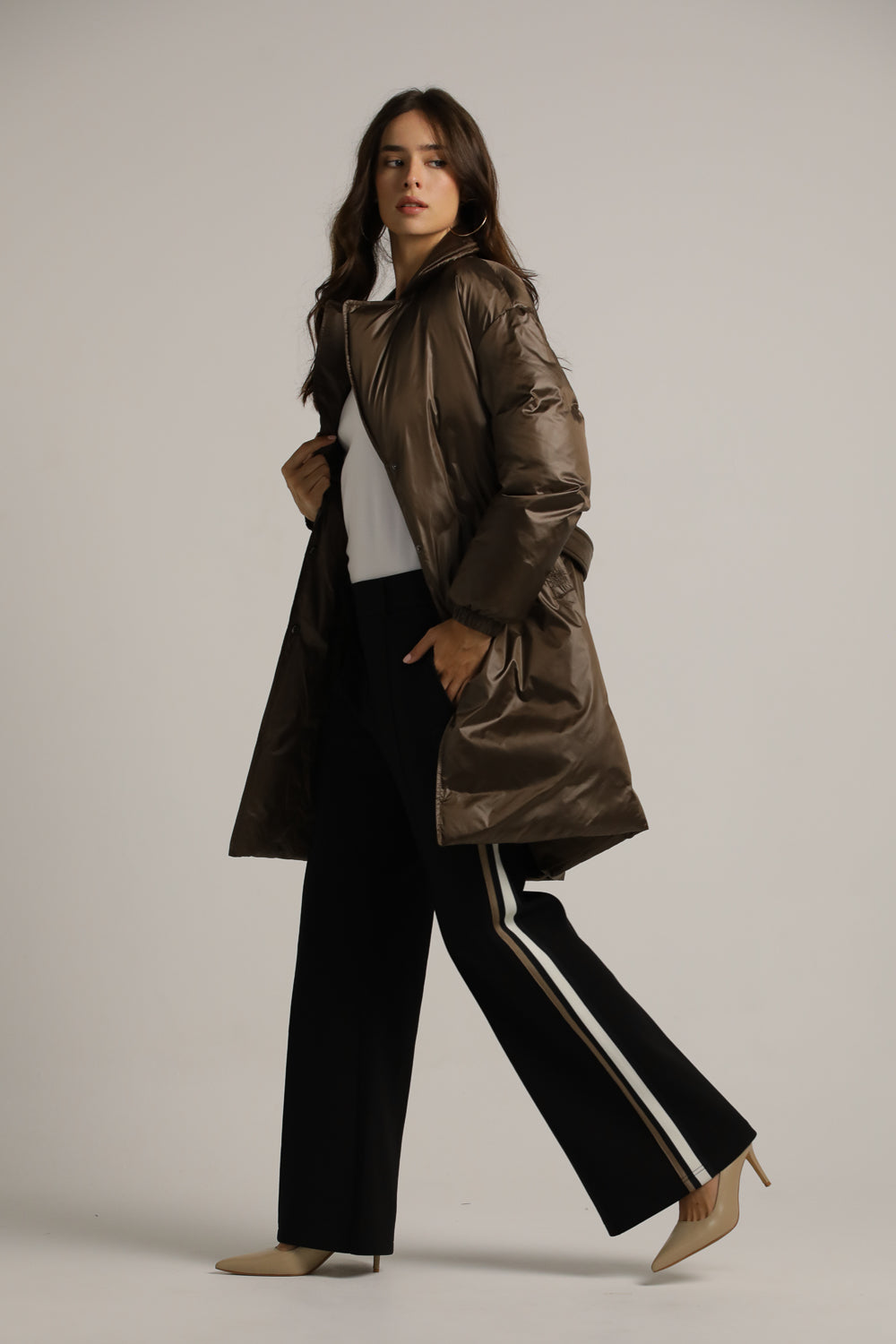 טישרט ארוכה עם צווארון וי  | קנת קול