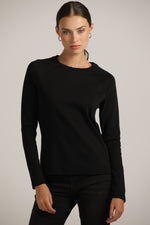 חולצת רגלן ארוכה עם צווארון עגול | קנת קול