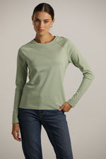 חולצת רגלן ארוכה עם צווארון עגול | קנת קול