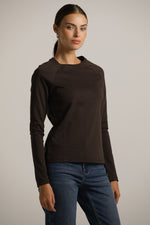 חולצת רגלן ארוכה עם צווארון עגול | קנת קול