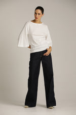 חולצת טי עם שרוולים נפוחים | קנת קול