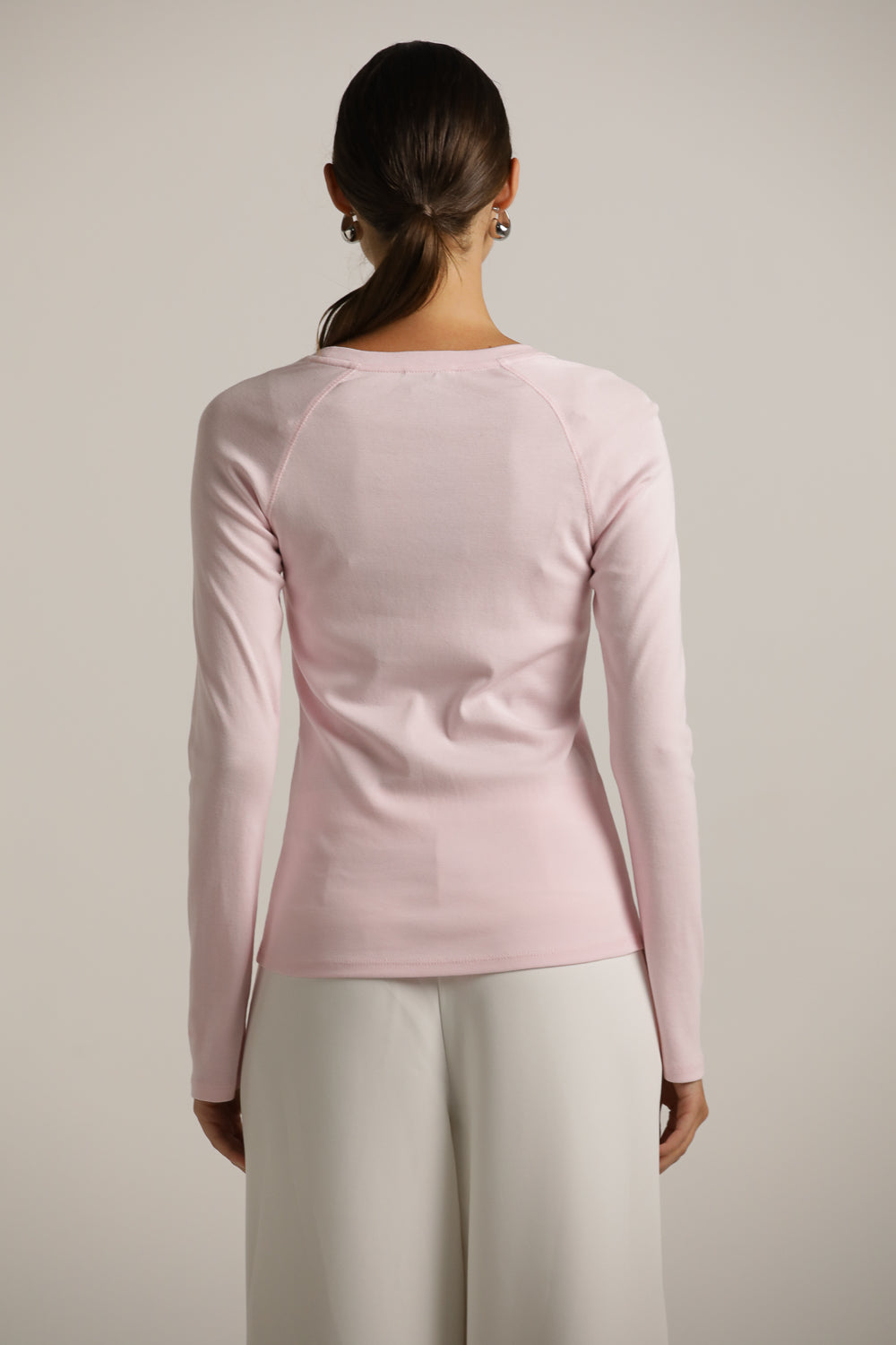 חולצת רגלן ארוכה בגזרה צמודה | קנת קול