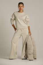 מכנסי טרנינג רחבים עם כפתורים בצד | קנת קול