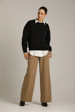 סווטשירט מבד רך עם לוגו בולט | קנת קול