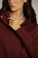 ג'קט עם כובע קפוצ'ון ורוכסן נסתר | קנת קול