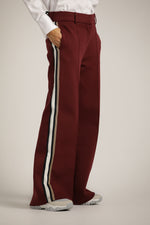 מכנסיים רחבים בסגנון מחויט עם פסי צד | קנת קול