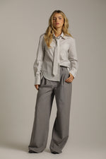 מכנסיים מחויטים בגזרה רחבה | קנת קול