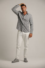 חולצה מכופתרת פלאנל בעיצוב משבצות | קנת קול