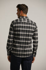 חולצת פלאנל מכופתרת בעיצוב משבצות | קנת קול