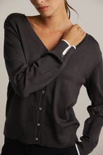 סריג קרדיגן בייסיק עם מחשוף וי | קנת קול