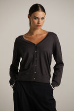 סריג קרדיגן בייסיק עם מחשוף וי | קנת קול