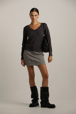 סריג בייסיק עם מחשוף וי | קנת קול