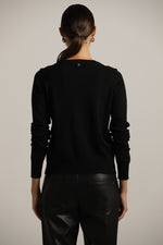 סריג קרדיגן בייסיק עם מחשוף עגול | קנת קול