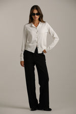 סריג קרדיגן בייסיק עם מחשוף עגול | קנת קול