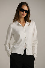 סריג קרדיגן בייסיק עם מחשוף עגול | קנת קול