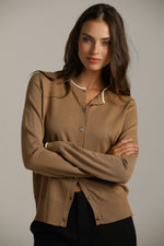 סריג קרדיגן בייסיק עם מחשוף עגול | קנת קול