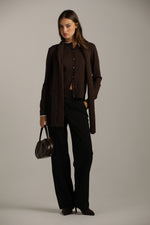 סריג קרדיגן בייסיק עם מחשוף עגול | קנת קול