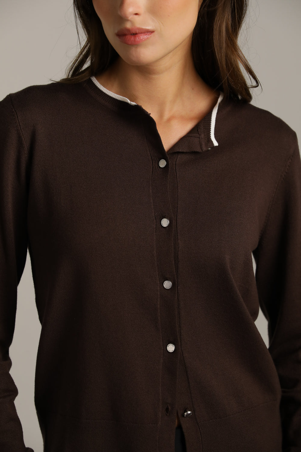 סריג קרדיגן בייסיק עם מחשוף עגול | קנת קול