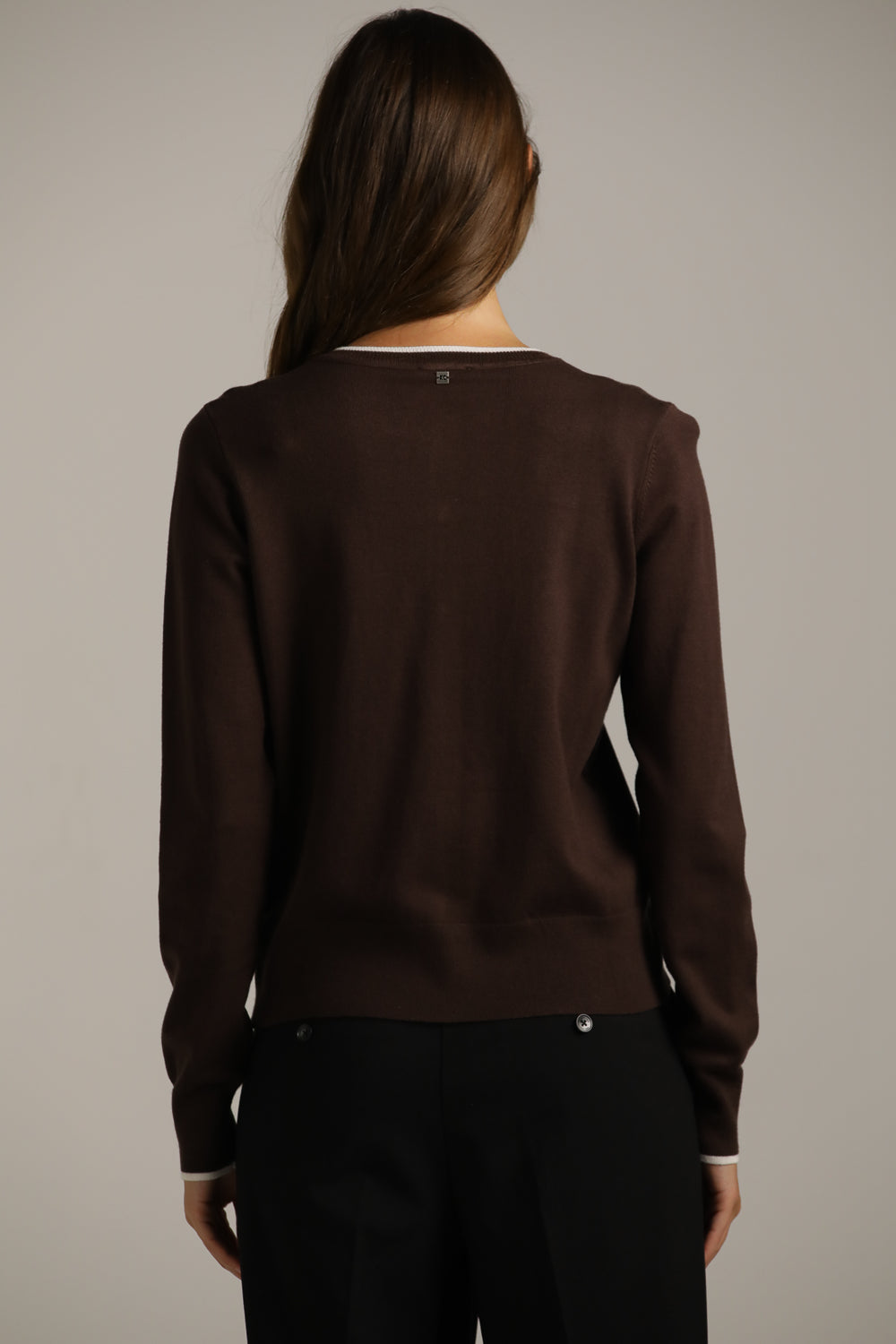 סריג קרדיגן בייסיק עם מחשוף עגול | קנת קול