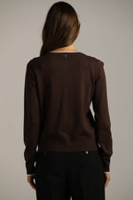 סריג קרדיגן בייסיק עם מחשוף עגול | קנת קול