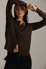 סריג קרדיגן בייסיק עם מחשוף עגול | קנת קול