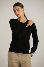 סריג בייסיק עם מחשוף עגול | קנת קול