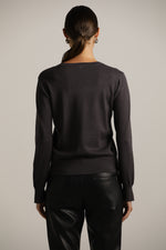 סריג בייסיק עם מחשוף עגול | קנת קול