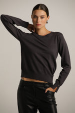 סריג בייסיק עם מחשוף עגול | קנת קול