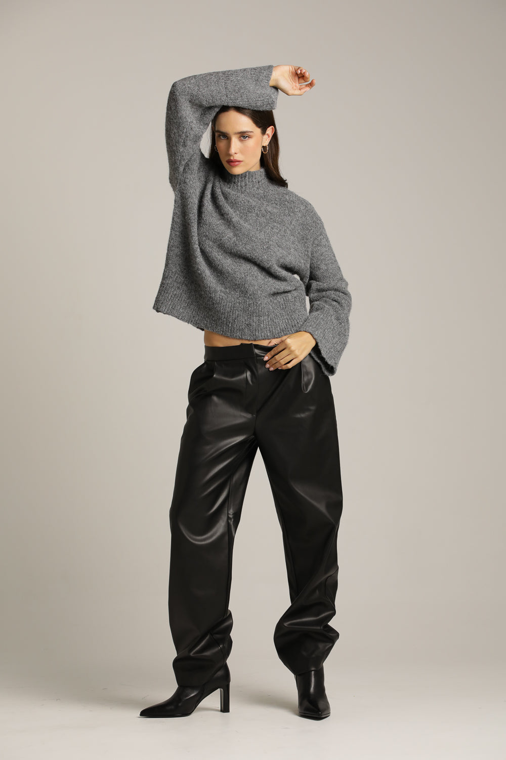 חולצת סריג במרקם צמרי | קנת קול