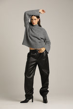 חולצת סריג במרקם צמרי | קנת קול