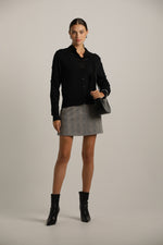 קרדיגן סריג דק חצי שקוף | קנת קול