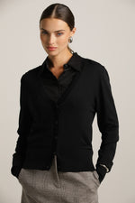 קרדיגן סריג דק חצי שקוף | קנת קול