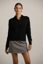 קרדיגן סריג דק חצי שקוף | קנת קול