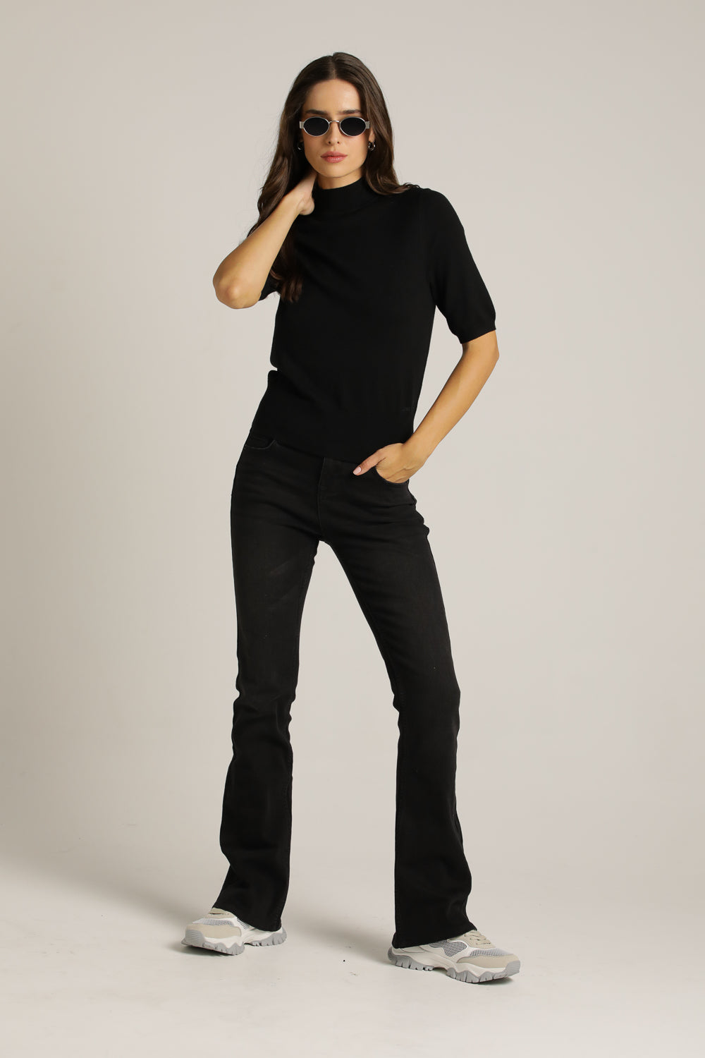 מכנסי ג'ינס בגזרת בוטקאט | קנת קול