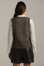 ווסט סרוג עם כפתורים | קנת קול