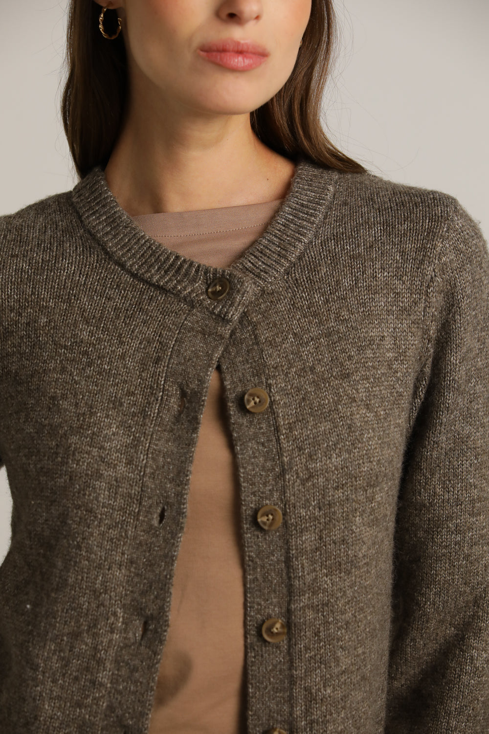 סריג קרדיגן במרקם צמרי | קנת קול