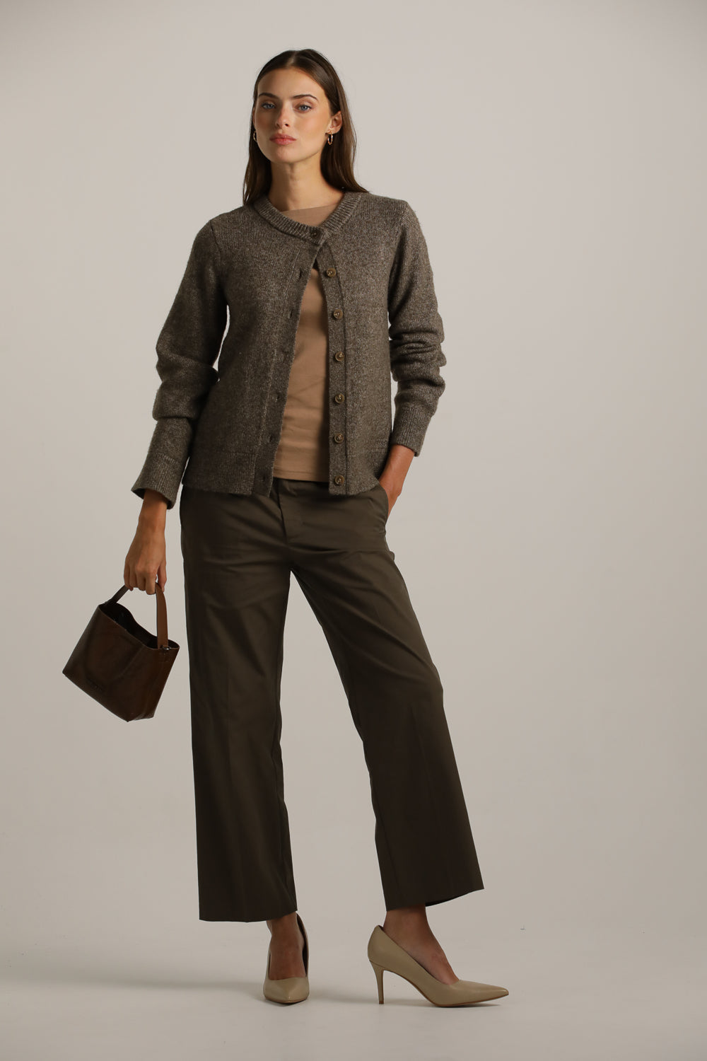 סריג קרדיגן במרקם צמרי | קנת קול